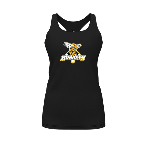 [FT0TRBBK-FYS-LOGO2] Decker Racerback Tank Top (Female Youth S, Black, Logo 2)