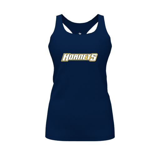 [FT0TRBNV-FYS-LOGO1] Decker Racerback Tank Top (Female Youth S, Navy, Logo 1)