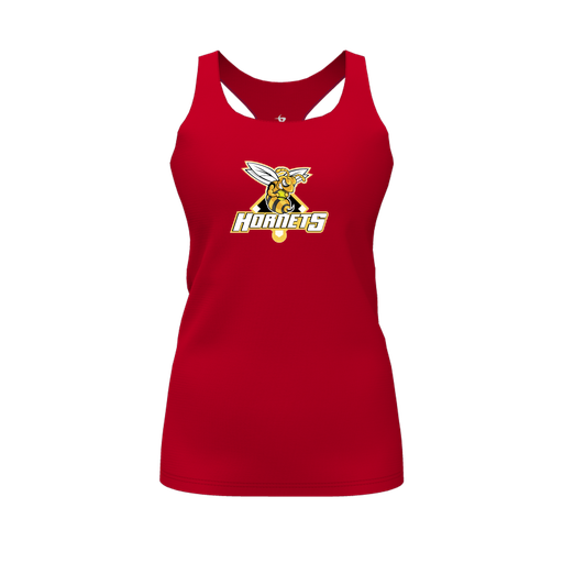 [FT0TRBRD-FYS-LOGO2] Decker Racerback Tank Top (Female Youth S, Red, Logo 2)