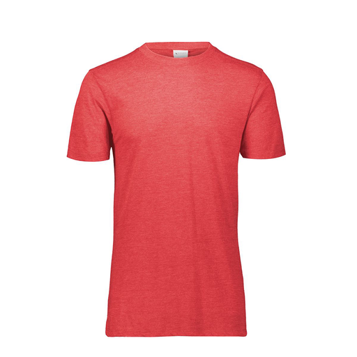 [FTSCUBRD-YS-LOGO3] Decker Youth Tri-Blend T-Shirt - Short Sleeve (Youth S, Red, Logo 3)