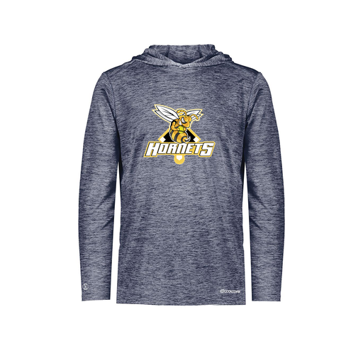 [FOLHCGNV-AS-LOGO2] Decker Men's Charge Hoodie (Adult S, Navy, Logo 2)