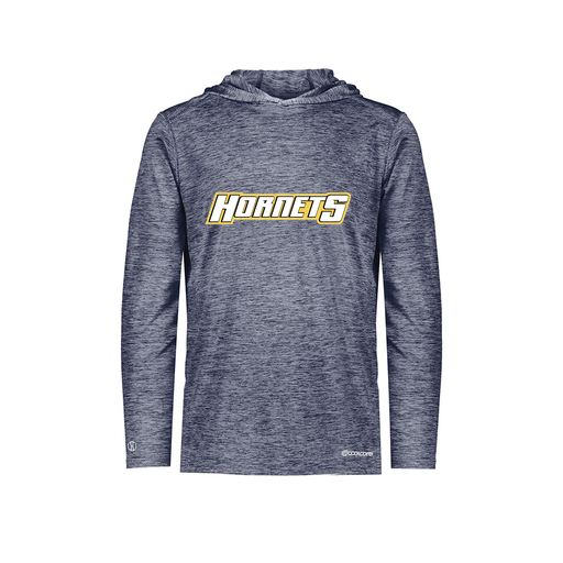 [FOLHCGNV-YS-LOGO1] Decker Youth Charge Hoodie (Youth S, Navy, Logo 1)