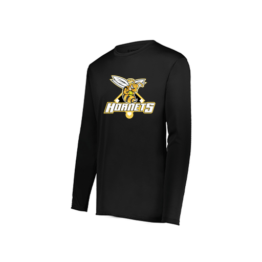 [222822.080.XS-LOGO2] Men's LS Smooth Sport Shirt (Adult XS, Black, Logo 2)