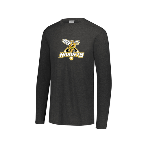 [FTLCUBBK-AXS-LOGO2] Decker Men's Tri-Blend T-Shirt - Long Sleeve (Adult XS, Black, Logo 2)