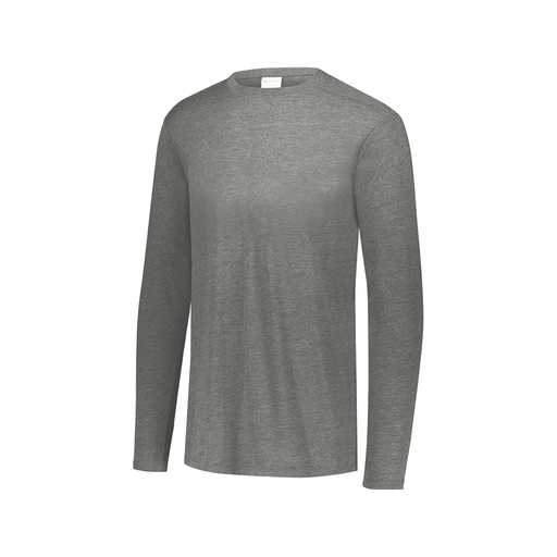 [FTLCUBGY-AXS-LOGO3] Decker Men's Tri-Blend T-Shirt - Long Sleeve (Adult XS, Gray, Logo 3)